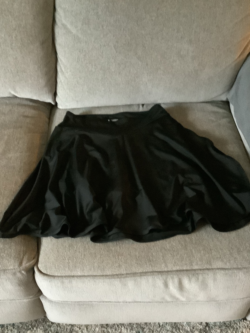 Black Skater Skort — Flowy Everyday Style
